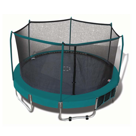 15' Deluxe Trampoline et l'enclos
